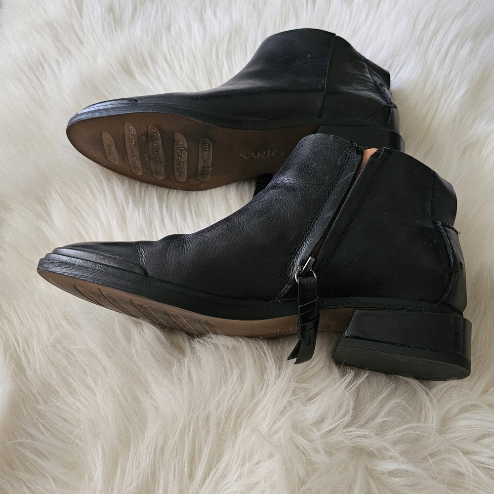 SARTO By Franco Sarto Black Leather Boots - Picture 5 of 13